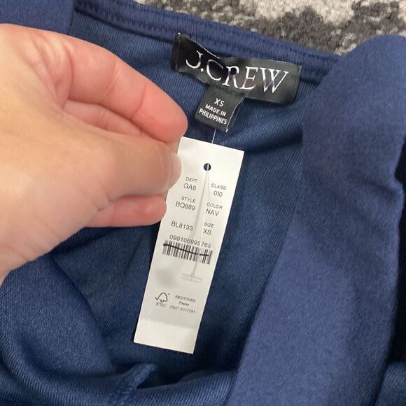 J. Crew Twist-front tank top in cotton-blend bouclé - Picture 3 of 4